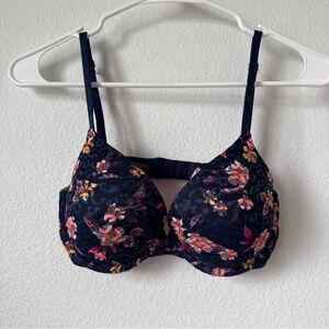 Victoria’s Secret Pink Floral Lace Women's Bra - Navy